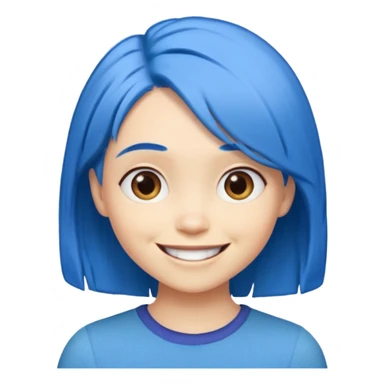 Joy (blue hair) from The Inside Out movie sticker