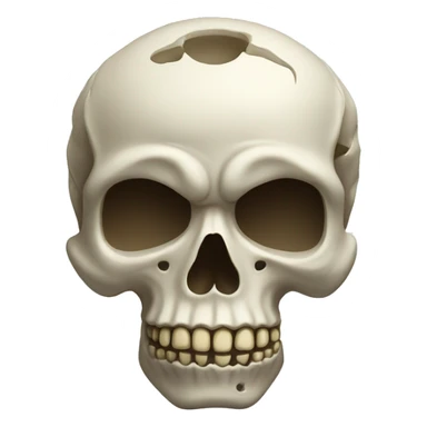 A Skull standing us sticker