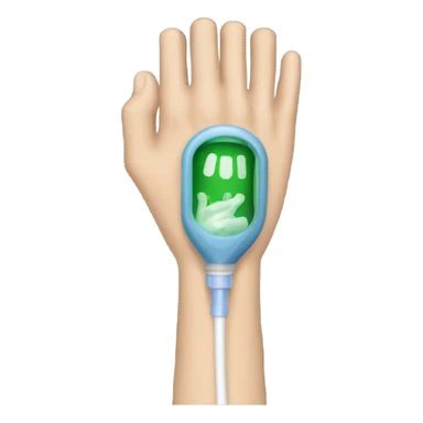 peripherally inserted central catheter in arm  sticker