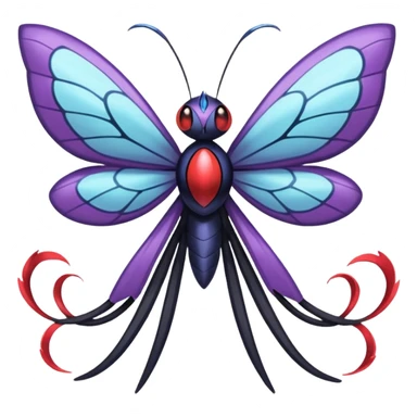 Butterfree-Yveltal-Nargacuga-Genesect-Lunala-Vikavolt-fusion sticker