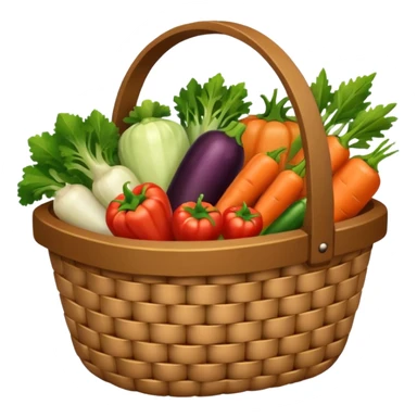 vegetables basket holder sticker