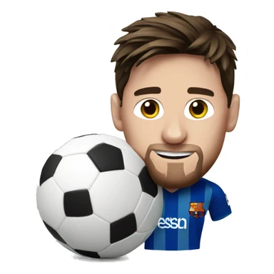 Messi football sticker