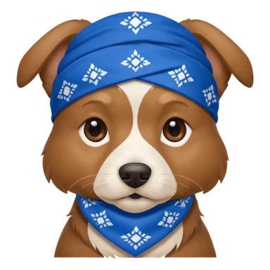 Dog with blue Bandannas sticker