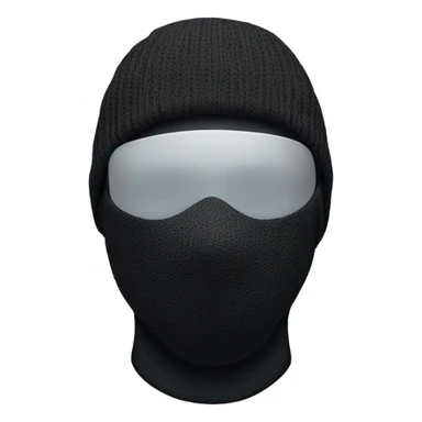 black guy wearing a nike ski mask sticker