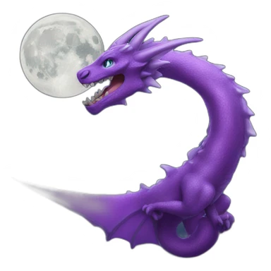 starship purpledragon to the moon sticker