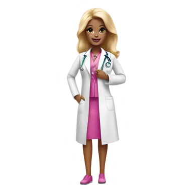 Barbie as a doctor sticker