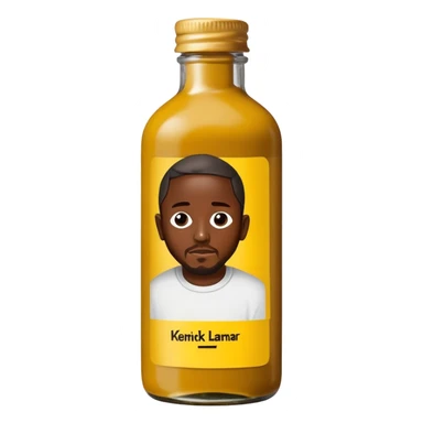 Kendrick Lamar on mustard bottle sticker