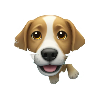 Dog swim when ocean  sticker