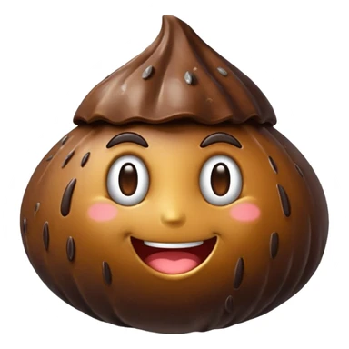 emoji représentant un caca avec des éléments d'argent incrustés sticker