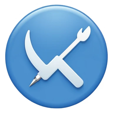 Generate an emoji. A white tick in the blue circle. (Such as TikTok verified tick) sticker