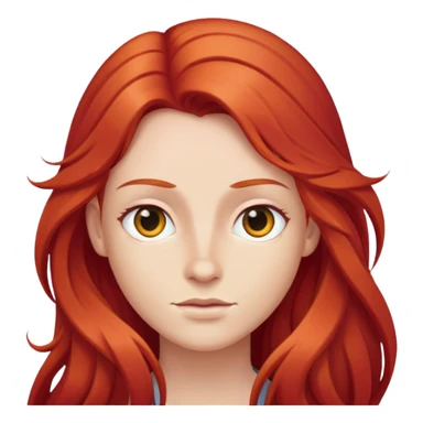 Chat roux long poils sticker