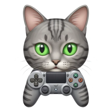 cat homme-avec-manette-ps4 sticker