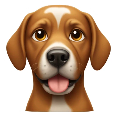 Dog with poop on its head sticker