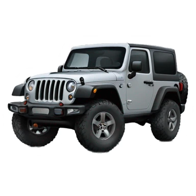 Grey jeep rubicon 392 with 4 doors sticker