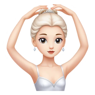 a ballerina white girl sticker