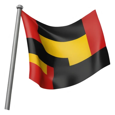 Belgium flag (flag is in 3 equals parts, one red, one yellow and one black, no other color, placed vertically) sticker