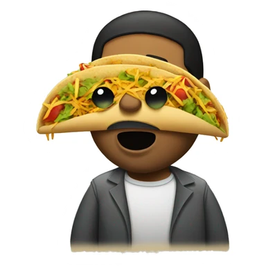 Drake eating a taco sticker