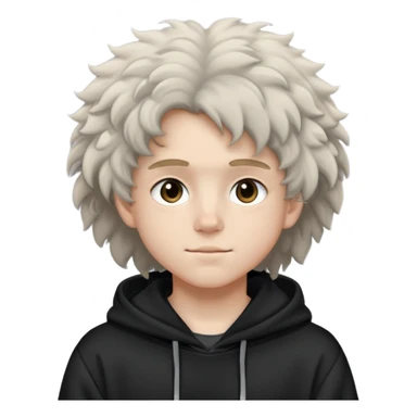 One who wear a black hoodie flufy hear and 14 years old sticker