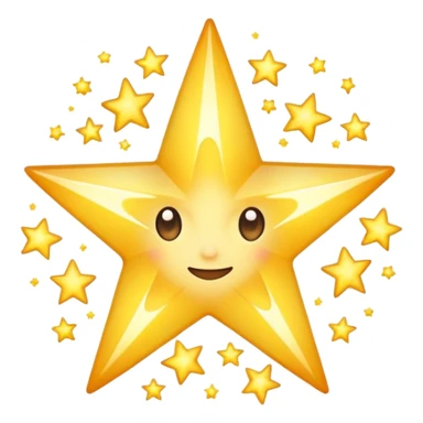 star spark white sticker