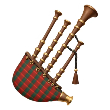bag pipe instrument scotch sticker