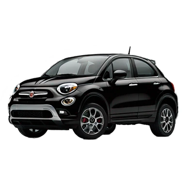 Fiat 500x black sticker