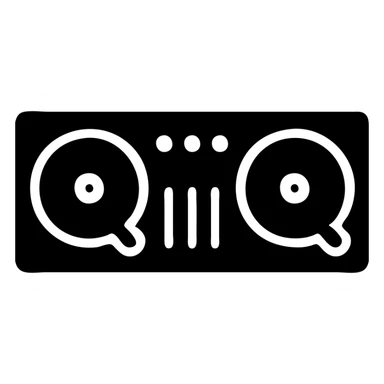 DJ setup sticker