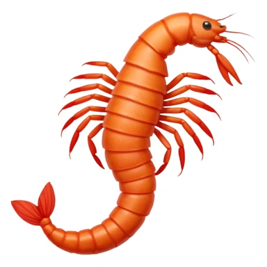 ginger woman with back shaped like a shrimp sticker