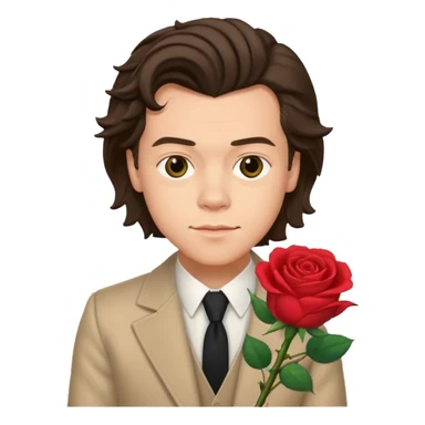 Harry styles rose sticker