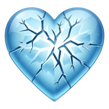 Corazón congelado sticker