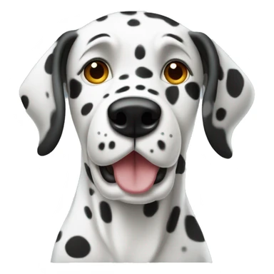 dalmation with spots sticker