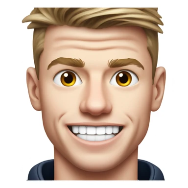 Max Verstappen missing half his teeth sticker