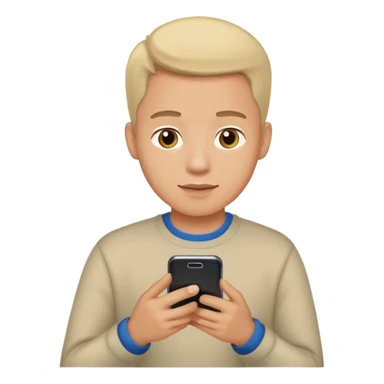 A guy scrolling on this phone sticker