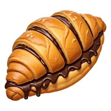 Croissant de chocolate  sticker