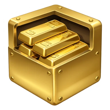 open filled money vault sticker