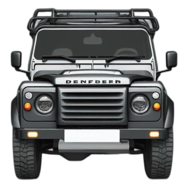 landrover defender black sticker