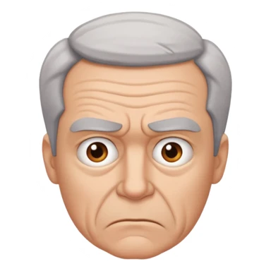 frustrated male aged 58 emoji sticker