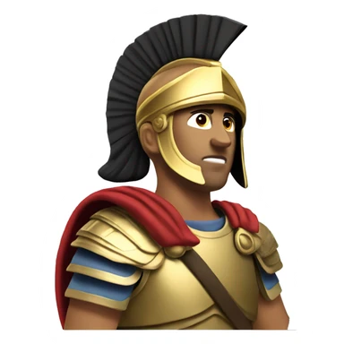 Achilles greek soldier sticker