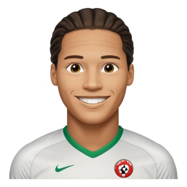 Football player Virgil van dijk empji sticker