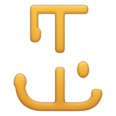 letters T, E and F all connected sticker