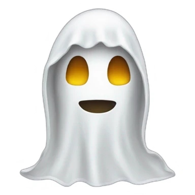 person in ghost costume sticker