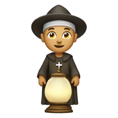 religious pilgrim light sticker