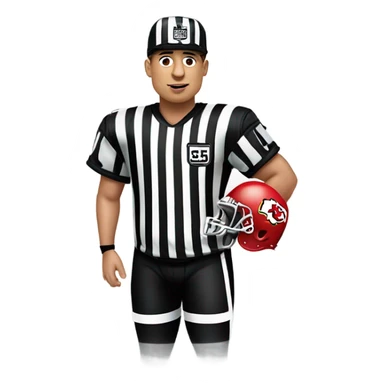 Patrick mahomes and referee jersey swap sticker