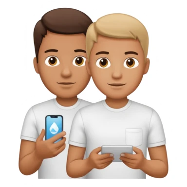 A male customer who has a product service request wants information on one of two products. I want to see the two products. No headset or computers. sticker