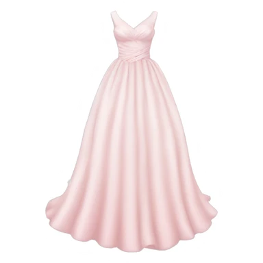 pastel pink wedding dress sticker