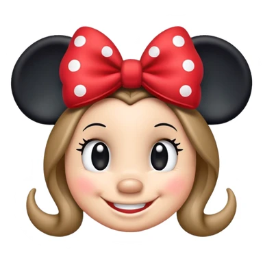 Minnie Mouse classic emoji style sticker