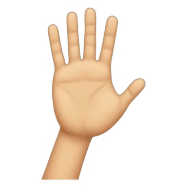 six fingers hand sticker