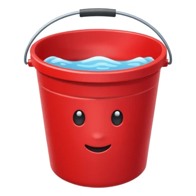 red bucket sticker