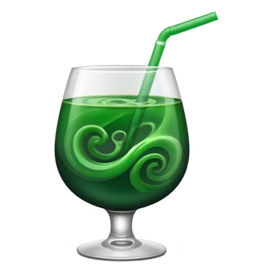 dark green drink sticker