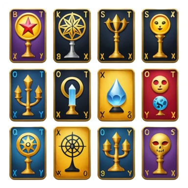 tarot icon pack with streetart illustration sticker