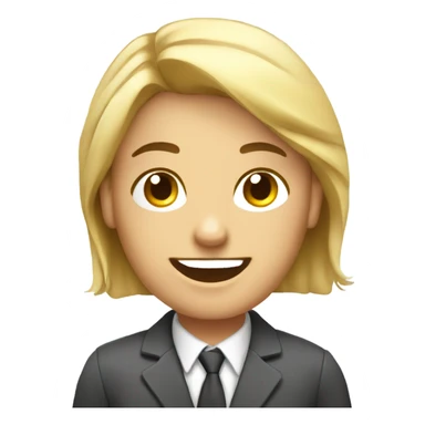 Office assistant with lots of phon sticker